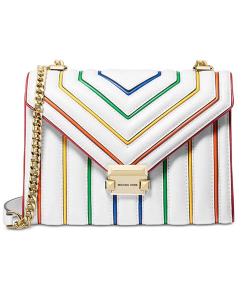 michael kors rainbow bag macys|Michael Kors black rainbow bag.